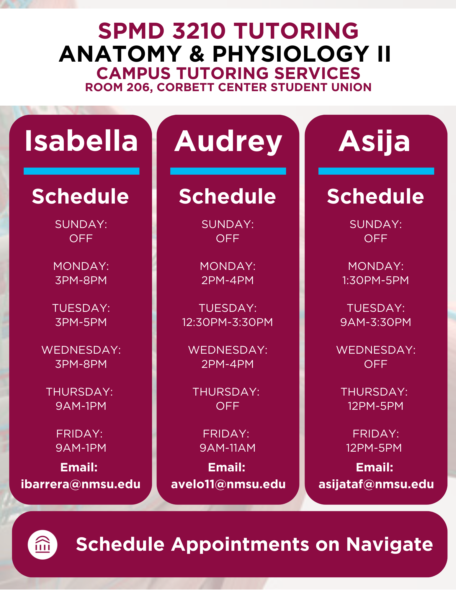 A&P II Tutoring