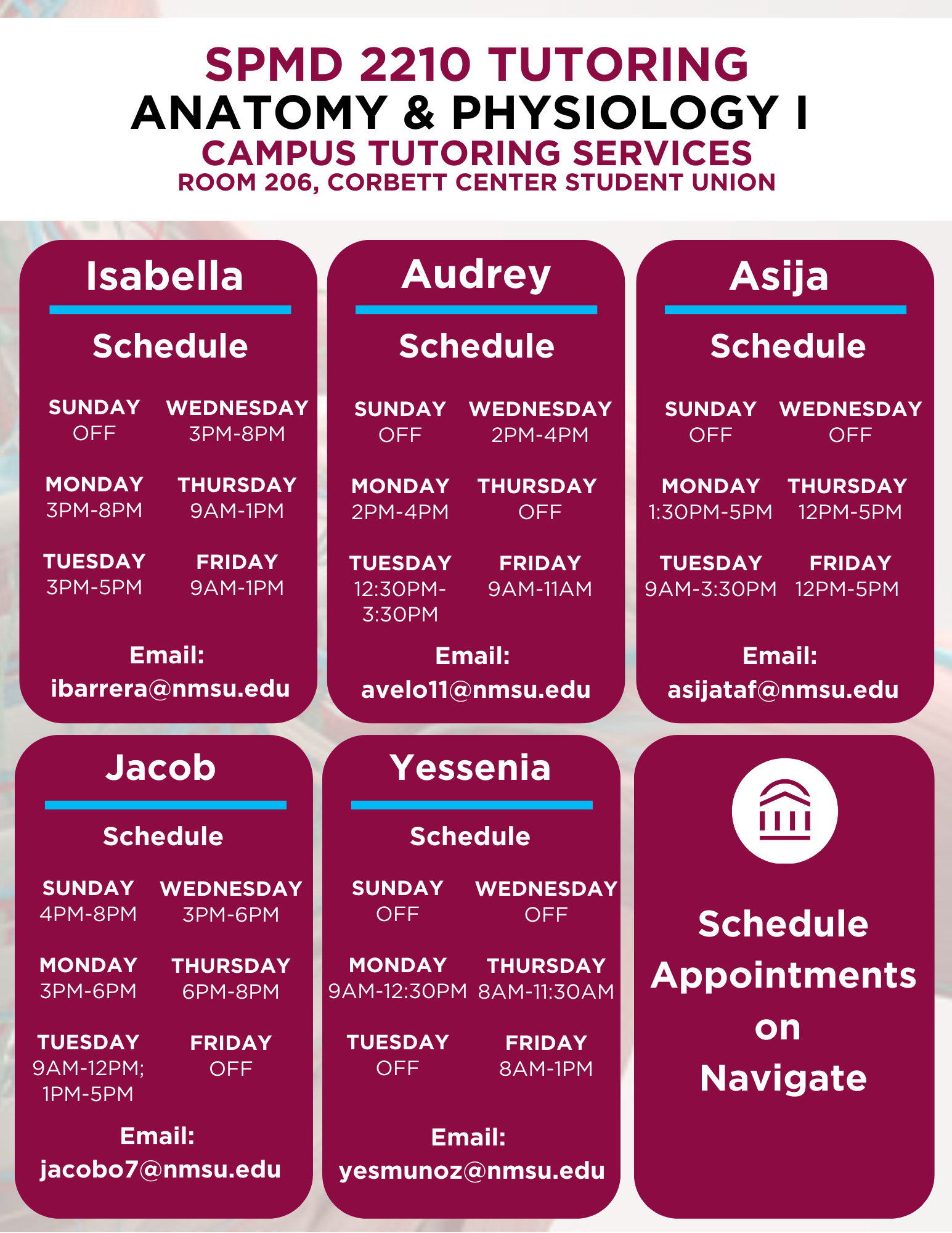 A&P I Tutoring